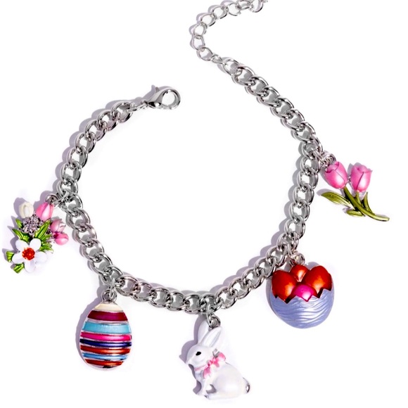 🐰 COMPLETE LOOK EASTER EMBELLISHMENT NECKLACE & EASTER ENHANCEMENT MULTI❗️ - Picture 2 of 7